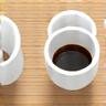 Illustration of coffee cupping bowls.